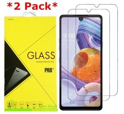 2-Pack Premium Real 9H Tempered Glass Screen Protector Film For LG Stylo 6 - Image 1 of 4