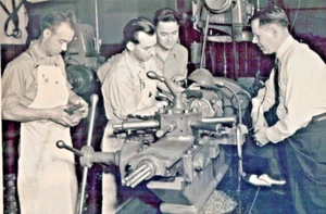 1944 Machinist Laid 8" x 10" Photographic Image Real Photo Industrial Machinery - Picture 1 of 6