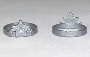 14141, 2x corona, anello testa, pneumatici testa, diadema, argento - Foto 1 di 1