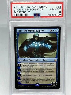 Mtg Jace, the Mind Sculptor. PSA 8 NM-MINT. Masters 25 Edition. Mythic Rare - Image 1 of 2