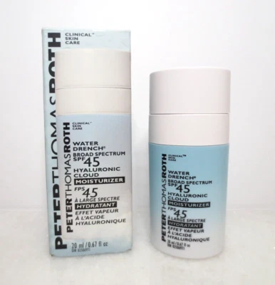 PETER THOMAS ROTH AGUA DRENCH SPF 45 HIDRATANTE NUBE HIALURÓNICA 0,67 OZ EN CAJA Foto 1 de 3
