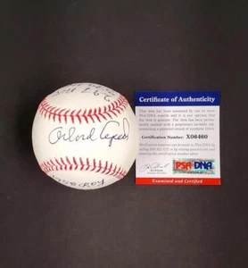 Orlando Cepeda autograph signed 6 Stat Inscription MLB Baseball ~ PSA/DNA COA - Picture 1 of 5
