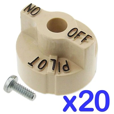 ROBERTSHAW 20 x FRYER GAS VALVE CONTROL ON/OFF KNOB HENNY PENNY IMPERIAL FRYERS 1751-012