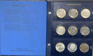 1971-1978 Eisenhower $1 Dollar IKE Complete Set-In Whitman Album - Picture 1 of 10
