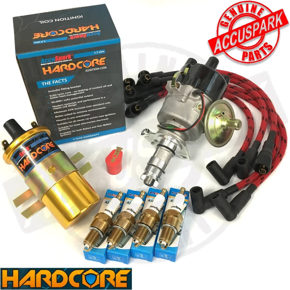 MGB Rubber Bumper HARDCORE Ignition Pack  From AccuSpark - Includes NEW HC Coil - Image 1 of 4