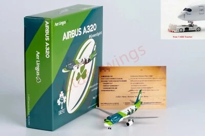 1:400 NG Models NG15056 Aer Lingus Airbus A320-200 EI-DEI +Free Tractor - Image 1 of 4