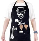 Funny Cooking Chef Apron For Men With Pockets Bbq Kitchen Work Aprons Birthda...