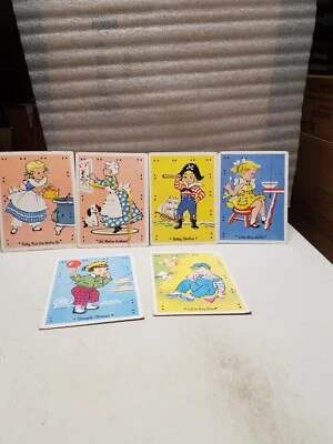 Lot of 6 - Vintage Hard Board Stitching Boards (M) - Image 1 of 4