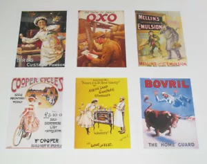 Lot de 6 Carte Postale Reproduction Affiche Publicitaire Ancienne Pub g - Imagen 1 de 1