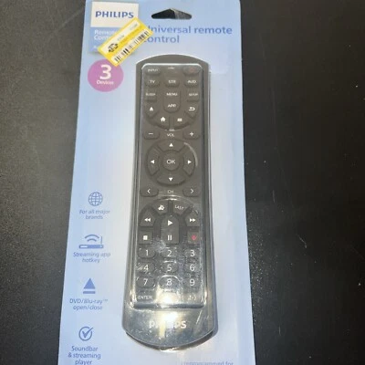Philips Universal Remote Control for All Major Brands 3 Devices OPEN BOX - Image 1 of 3
