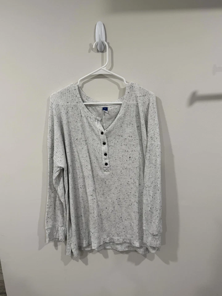 Old Navy XL Long Sleeve Henley Top - Image 1 of 2