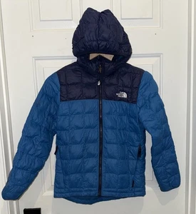 The North Face ThermoBall Eco Felpa con Cappuccio Giacca Cappotto Ragazzo Medium M 10 12 Hero Blu - Foto 1 di 13