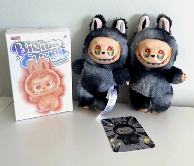 Rainbow Black Monster Secret Edition Collectible Plush Doll Big into Energy Pop - Image 1 of 4