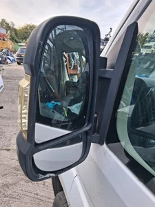2014 CITROEN RELAY MK3 NSF PASSENGER SIDE WING MIRROR BLACK - Picture 1 of 7