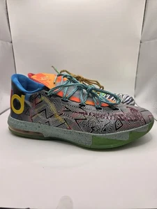 Nike KD 6 What The Shoes Mens Size 9.5 Rare Basketball 669809-500 - Picture 1 of 11