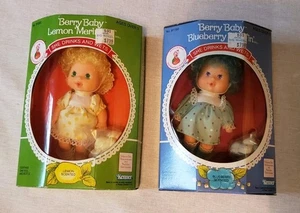 Vtg 1984 Strawberry Shortcake Berry Baby Lemon Meringue, Blueberry, Kenner NIB - Picture 1 of 18
