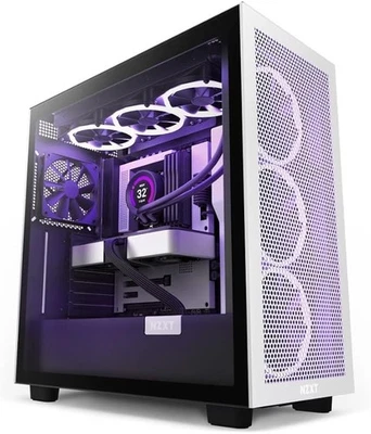 NZXT H7 Flow - CM-H71FG-01 - ATX Mid Tower PC Gaming Case Integ. RGB Lighting - Image 1 of 4