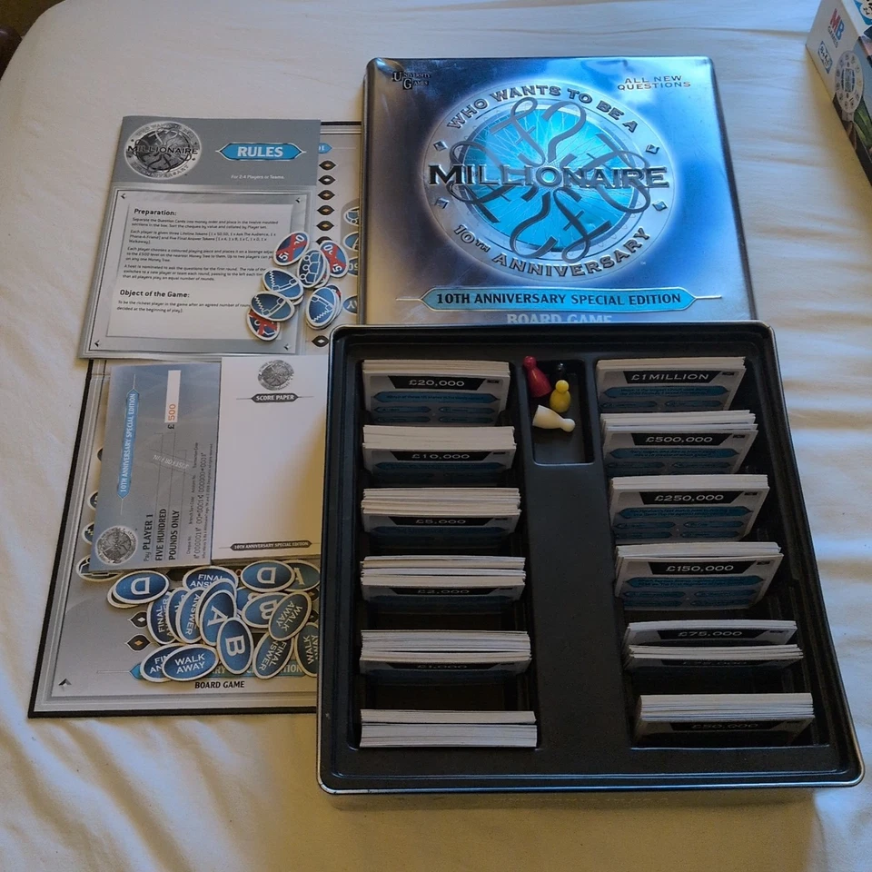 Who Wants To Be A Millionaire? 10th Anniversary Special Edition Board Game 100% - Image 1 of 4
