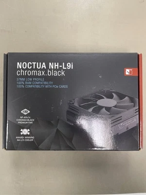 Noctua NH-L9i chromax.Black, Premium Low-Profile CPU Cooler for Intel LGA1200  1 - Image 1 of 3