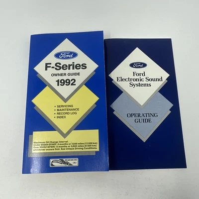 1992 FORD TRUCK F SERIES OWNERS MANUAL ORIGINAL FIRST EDITION - Image 1 of 3
