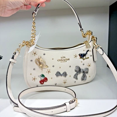 Coach Teri Shoulder Bag With Pins CCE87 & Gift Receipt Authentic ‼️ - Image 1 of 4