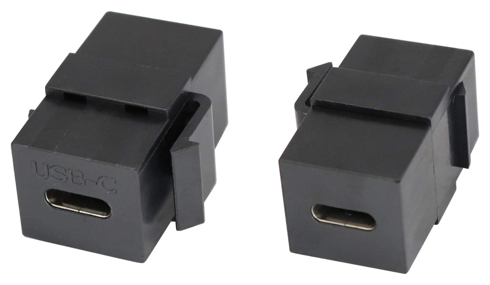 USB C Keystone Jack Adapter USB 3.1 Type-C Female to Female Keystone Insert S... - Image 1 of 4