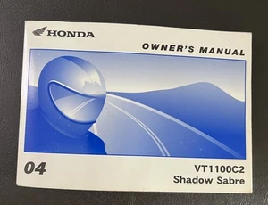 2004 Honda Shadow Sabre VT1100C2 Owner’s Manual - Picture 1 of 2