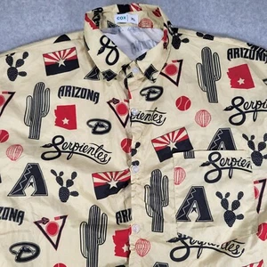 Arizona Diamondbacks Serpientes marrone con bottoni uomo XL stadio omaggio SGA - Foto 1 di 7