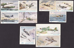 Military Aircraft RAF WW2 artist A.F.D. Bannister postcards x10 - Picture 1 of 7
