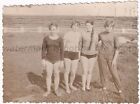 Four Beautiful Women Athletes 1950S Long Braid Vintage Photo