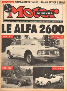 Sondermagazin MOTOR Genf Nr. 11 von 1962 LE ALFA 2600 - Bild 1 von 3