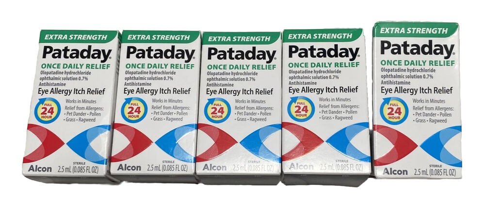 Pataday Extra Strength Once Daily Eye Allergy Itch Relief EXP: 04/25 ⭐LOT OF 5⭐