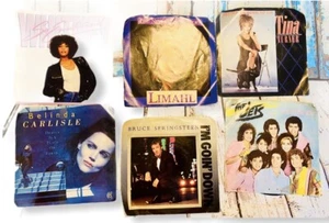 Vintage Whitney Houston Tina Tuner Bruce Springsteen 45 RPM Schallplatten Posten - Bild 1 von 12