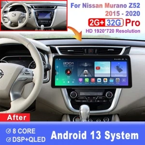 12.3 inch Screen Android Car Radio For Nissan Murano Z52 2015-2020 GPS Head Unit - Picture 1 of 8
