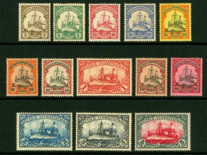 German Colonies - SOUTH WEST AFRICA 1900 Kaiser's YACHT set  Scott 13-25 mint MH - Picture 1 of 1