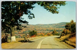 Postkarte Land des Lederstrumpfes - Blick vom Franklin Mountain - Oneonta NY - Bild 1 von 2