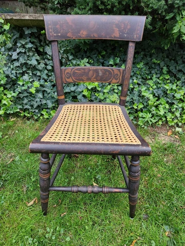 Antique Hitchcock Style Chair Cover