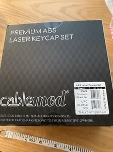 CableMod Premium ABS Laser Keycap Set - CM Japan (Black, OEM Profile, ANSI, ISO, - Picture 1 of 4