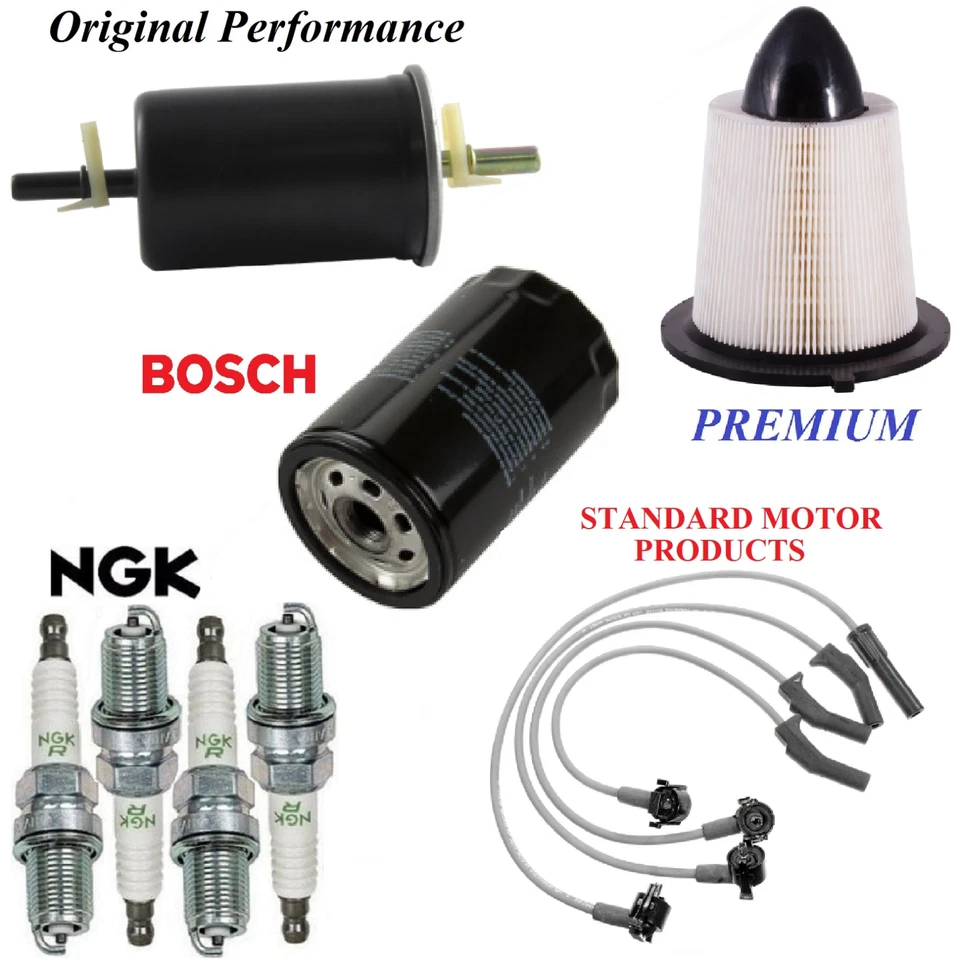 Kit de afinación aire aceite filtros combustible cable bujías para Ford Escort L4 2,0 L 1997 Foto 1 de 1