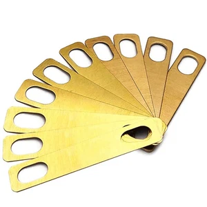 10*Guitar Neck Shim 0.2mm 0.5mm 1mm Thickness Brass Shims Electric-Guitar E-Bass - Picture 1 of 9