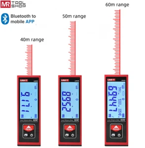 UNI-T Bluetooth Laser Rangefinder Point Distance Meter Tape Measurer APP 40M-60M - Picture 1 of 27
