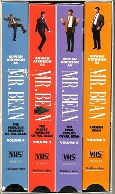 Mr. Bean: Another Box of Beans VHS 4-Tape Set Rowan Atkinson Comedy 8 Episodes - Image 1 of 2