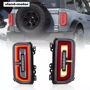 Pair LED Tail lights Fit Ford Bronco 2021-2024 Aftermarket Rear lamps assembly - Picture 1 of 14