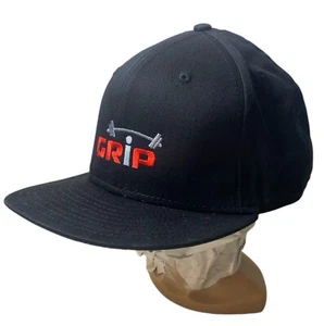 New Era Grip Bodybuilding Weightlifting Black Hat Cap OSFM - Picture 1 of 6