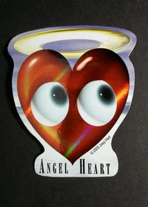 SWEET HEARTS ANGEL HEART HALO EYES RED JOEY HART 2005 METALLIC FUN STICKER - Picture 1 of 1