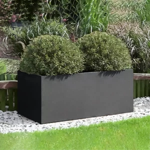 Metal Planter Plant Trough Garden Flower Pot Box Outdoor Indoor Galvanized Steel - Picture 1 of 61