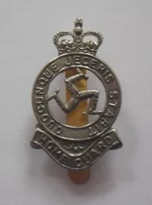 BRITISH ARMY CAP BADGE. ISLE OF MAN ( HOME GUARD ). - Foto 1 di 1