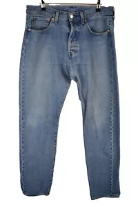 LEVI'S 501 ST Blue Straight Jeans size W33 L34 Mens Slim Taper Casual Outdoors - Picture 1 of 10