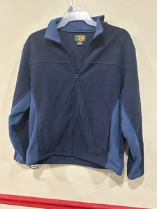 Bass Pro Shops blau Fleece Reißverschluss Medium mit Taschen - Bild 1 von 4