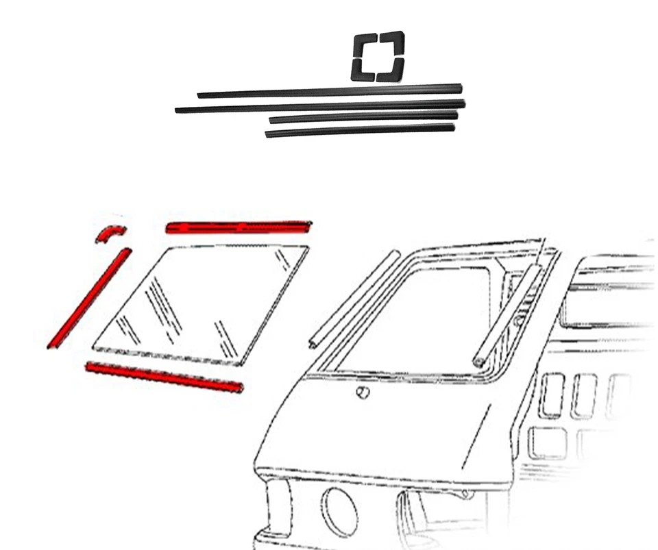PARABREZZA+LISTELLI ANTERIORE VETRO ORIGINALE PIAGGIO APE TM P 703 DIESEL 420 19 - Immagine 1 di 1